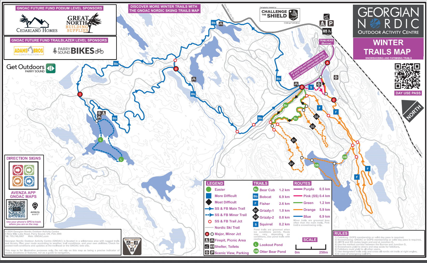 Georgian Nordic Winter trail map
